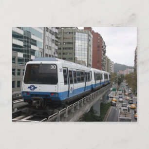 Carte Postale Métro de Taipei quittant la gare de Liuzhangli, Ta