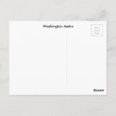 Carte Postale Métro de Washington (Dos)