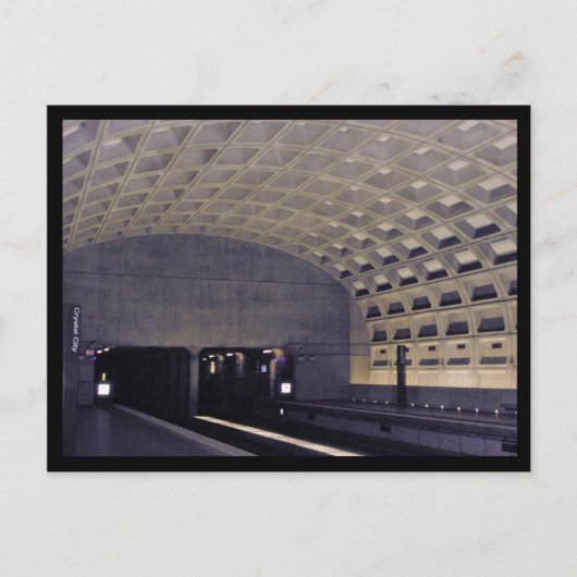 Carte Postale Métro de Washington - Crystal City Station (Devant)