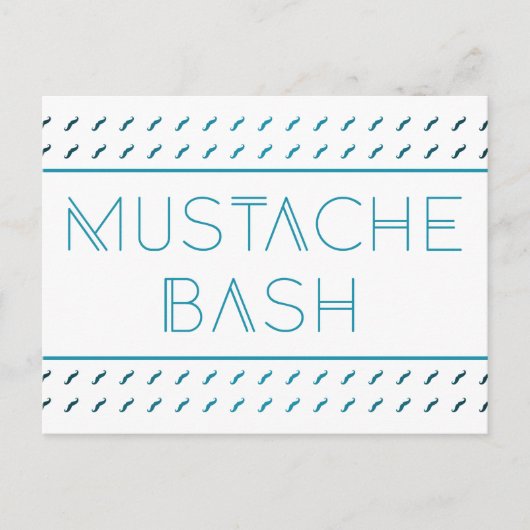 Carte Postale Métro Mustache Bash (Devant)
