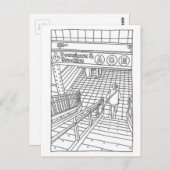 Carte Postale Métro NY (Devant / Derrière)