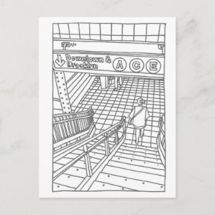 Carte Postale Métro NY