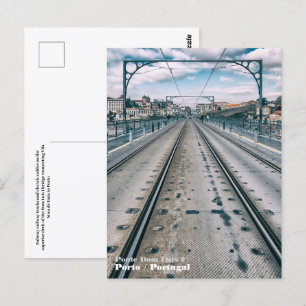 Carte Postale Métro sur pont supérieur Dom Luis I