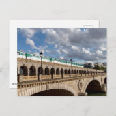 Carte Postale Métro traversant le pont Bercy - Paris (Devant / Derrière)