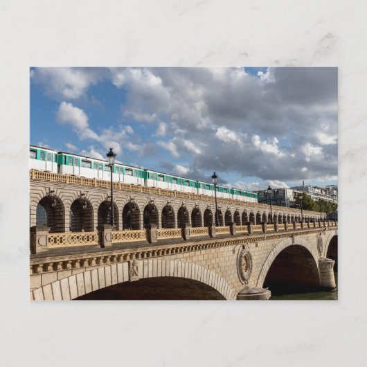 Carte Postale Métro traversant le pont Bercy - Paris (Devant)