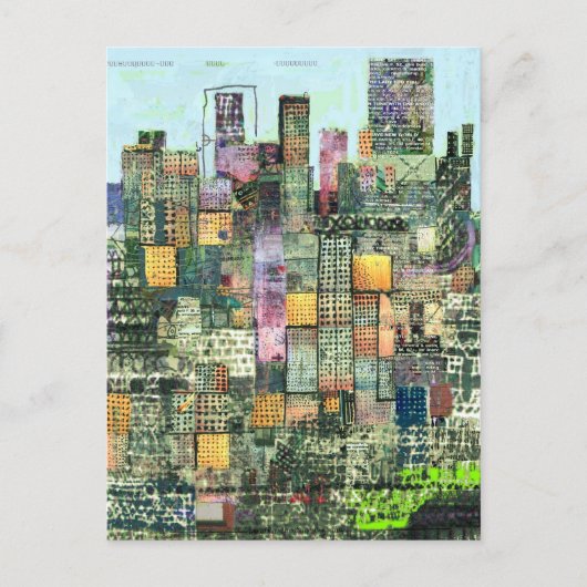 Carte Postale Metropolis Green (Devant)