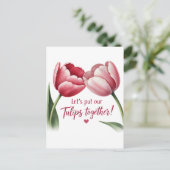 Carte Postale Mettons ensemble nos tulipes (Debout devant)