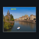 Carte Postale Metz, France<br><div class="desc">L'image sur cette carte postale temple neuf,  le plan d'eau et la cathédrale,  Metz,  France.</div>