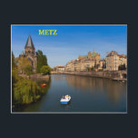 Carte Postale Metz, France<br><div class="desc">L'image sur cette carte postale temple neuf,  le plan d'eau et la cathédrale,  Metz,  France.</div>