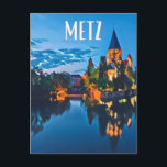 Carte Postale Metz Photo Vintage<br><div class="desc">Metz est une commune française située dans le département de la Moselle,  en Lorraine. Préfecture de département,  elle fait partie,  depuis le 1er janvier 2016,  de la région administrative Grand Est,  dont elle accueille les assemblées plénières.</div>