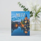 Carte Postale Metz Photo Vintage  (Debout devant)