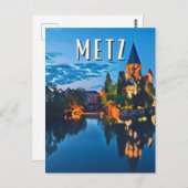 Carte Postale Metz Photo Vintage  (Devant / Derrière)