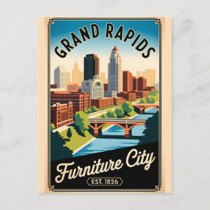 Carte Postale Meubles de Grand Rapids Michigan Furniture City Ré