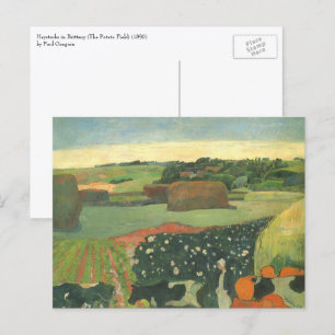 Carte Postale Meules en Bretagne de Paul Gauguin, Art ancien