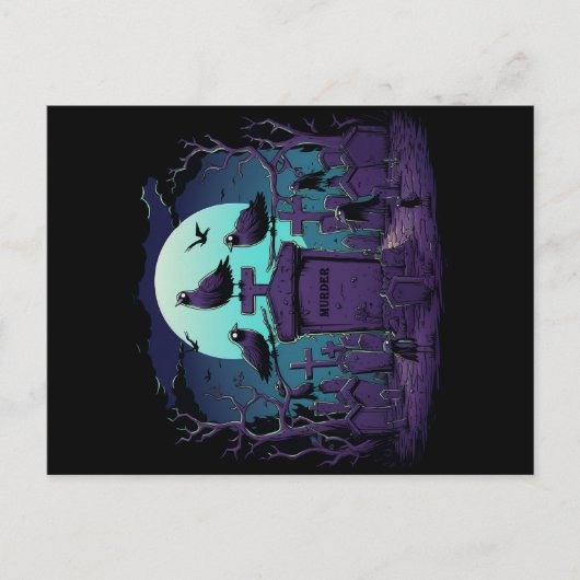 Carte Postale Meurtre irrégulier de corbeaux (Devant)