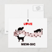 Carte Postale Mew-sic (Devant / Derrière)