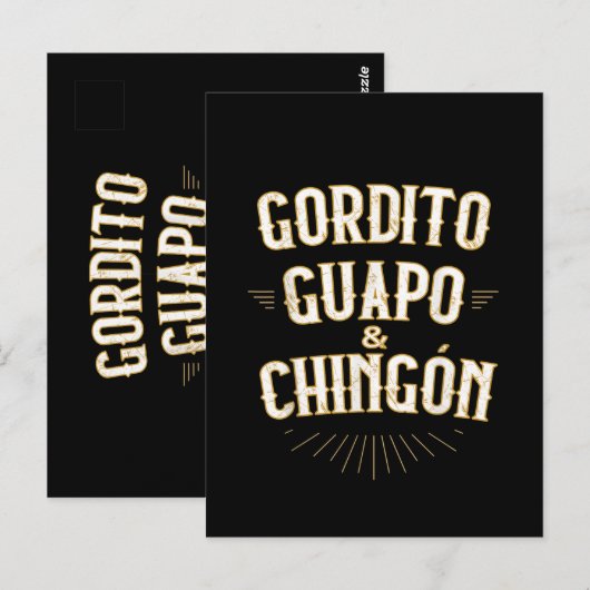 Carte Postale Mexicain drôle en espagnol (Devant / Derrière)