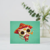 Carte Postale Mexicain El mariachi Cute Cat (Debout devant)