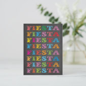 Carte postale mexicaine Fiesta Chalkboard (Debout devant)