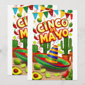 Carte postale mexicaine Fiesta Time (Devant / Derrière)