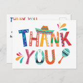 Carte postale mexicaine IFesta Thank You (Devant / Derrière)