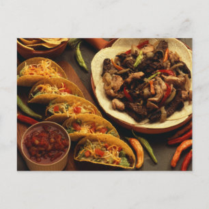 Carte Postale Mexican Food