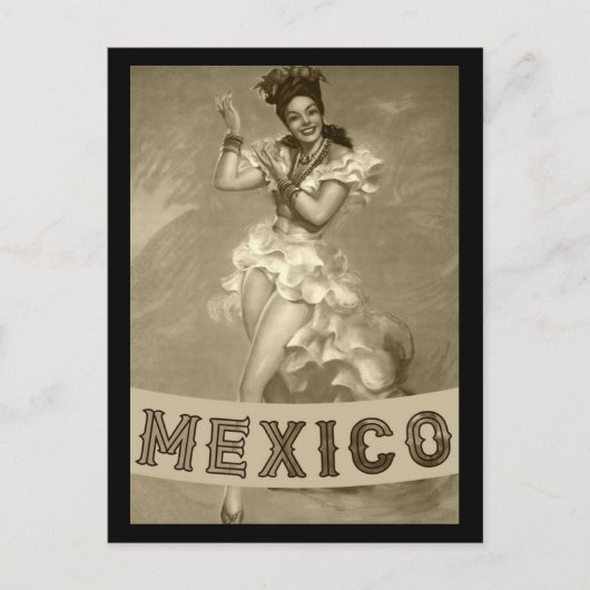 Carte Postale MEXICO Art Vintage - Voyage - (Devant)