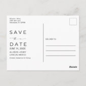Carte Postale Mexico Beach Destination Wedding Save the Date (Dos)