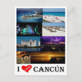 Carte Postale Mexico - Cancun Je t'aime - (Devant)