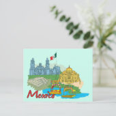 Carte Postale Mexico City, Mexico Célèbre Ville (Debout devant)