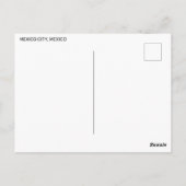 Carte Postale Mexico City, Mexique (Dos)