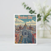 Carte Postale Mexico City Mexique Illustration de voyage artisti (Debout devant)