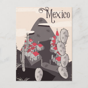 Carte Postale Mexico Ville de Dessin Animé