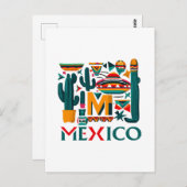 CARTE POSTALE MEXIQUE (Devant / Derrière)