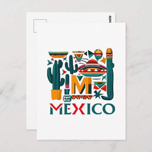 CARTE POSTALE MEXIQUE (Devant / Derrière)