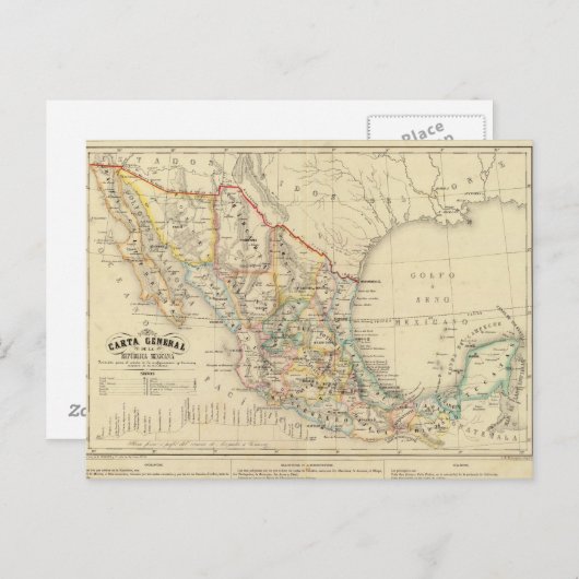 Carte Postale Mexique (Devant / Derrière)