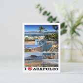 Carte Postale Mexique - Acapulco - I Love - (Debout devant)