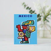 Carte Postale Mexique, art mexicain (Debout devant)