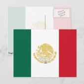 Carte Postale Mexique Avec Armoiries D'Or Et D'Argent, Mexique (Devant / Derrière)