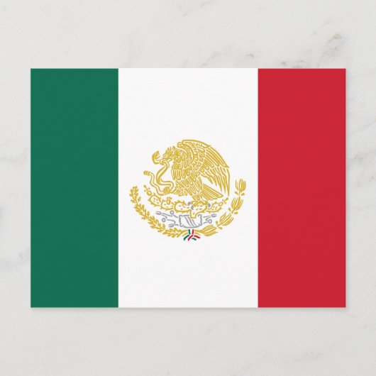 Carte Postale Mexique Avec Armoiries D'Or Et D'Argent, Mexique (Devant)