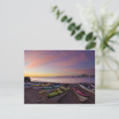 Carte Postale Mexique, Baja, Mer de Cortez. Kayaks de mer et (Debout devant)