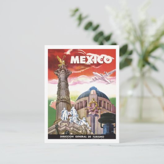 Carte Postale Mexique - Bâtiments historiques (Debout devant)