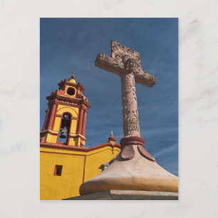 Carte Postale Mexique, Bernal. Vue de l'Iglesia de San Sebastian