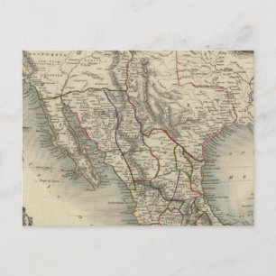 Carte Postale Mexique, Californie et Texas