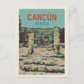 Carte Postale Mexique, Cancún, Quintana Roo, Yucatán, ruines may (Devant)