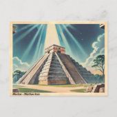 Carte Postale Mexique Chichen Itza Voyage Rétro (Devant)