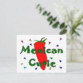 Carte Postale Mexique Cutie Red Chili Pepper T-shirts & cadeaux (Debout devant)