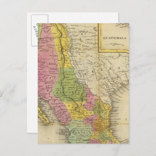 Carte Postale Mexique et Guatemala 2 (Devant / Derrière)