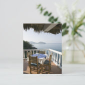 Carte Postale Mexique, Guerrero, Zihuatanejo. Table Café sur (Debout devant)