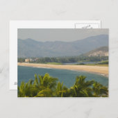 Carte Postale Mexique, Jalisco, Barra de Navidad. Plage de Town (Devant / Derrière)